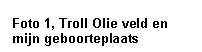 Tekstvak: Foto 2, Troll Olie veld en mijn geboorteplaats